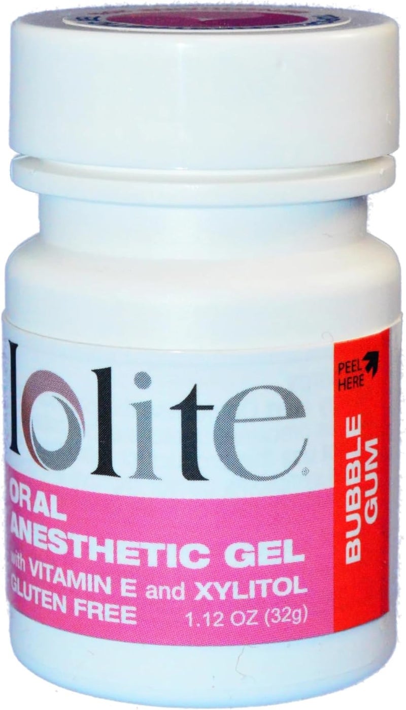 IOLITE Oral Topical Gel with Xylitol and Vitamin E - Gluten Free - Relief for Canker Soars and Dental Pains (1oz, Bubblegum) - Image 2